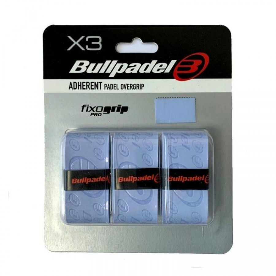 Blister Bullpadel 3 Overgrips GB1202 FixoGrip Azul  Oferta + Barato