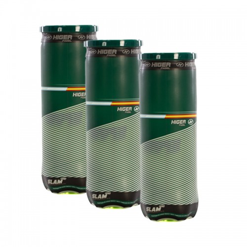 Pack de 3 bouteilles de balles de padel Higer Pack de 3 bouteilles de balles de padel Higer