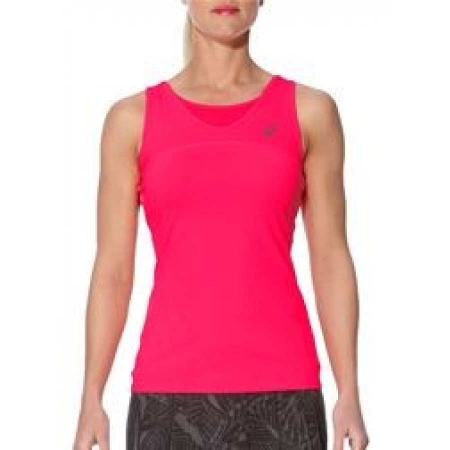 ASICS W ATHLETE TANK DIVA PINK PADDLE CLOTHING