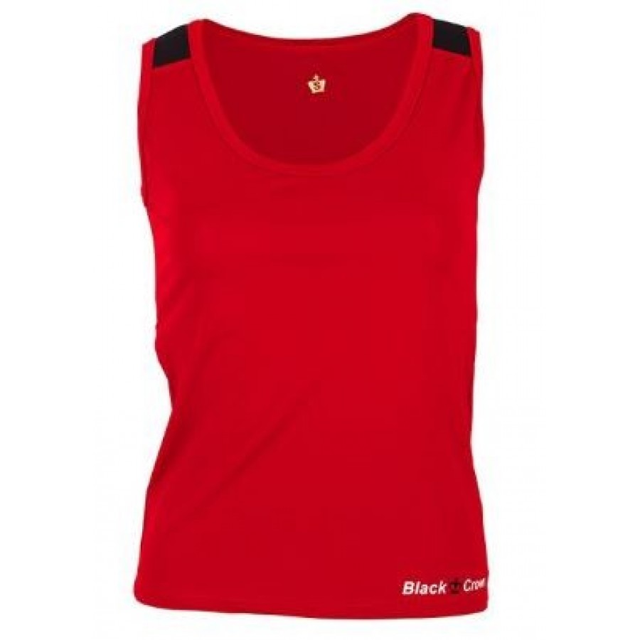 ROPA DE PADEL BLACK CROWN CAMISETA LONDON ROJA
