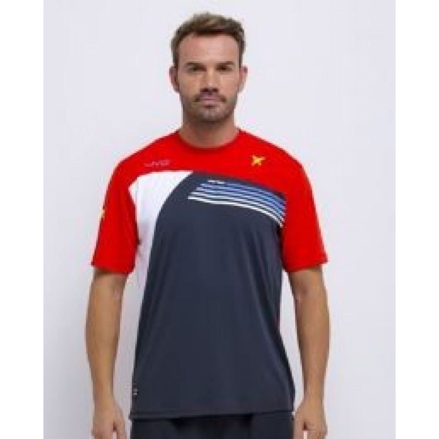 DROP SHOT T-SHIRT GRIS INVICTUS PADDLE VÊTEMENTS