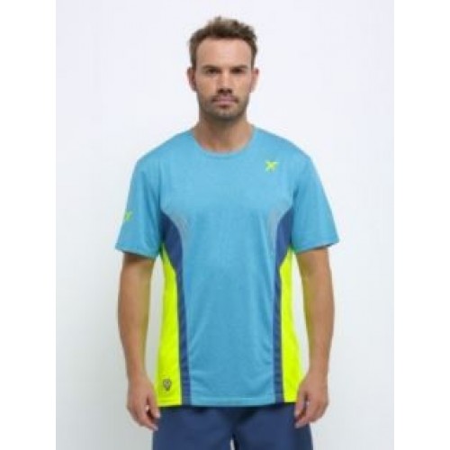 T-SHIRT DROP SHOT CONTRA ROUPA AZUL PADDLE T-SHIRT DROP SHOT CONTRA ROUPA AZUL PADDLE