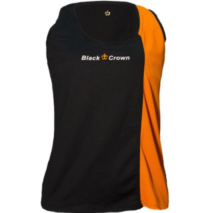 Camiseta Black Crown Berna Negro Naranja