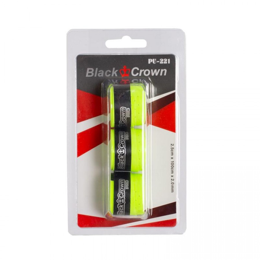 Blister Black Crown Perforado Amarillo Fluor 3 Surgrips  Offre - Pas cher