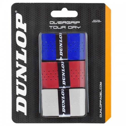 Blister Dunlop 3 Overgrips Tour Cores Secas Blister Dunlop 3 Overgrips Tour Cores Secas