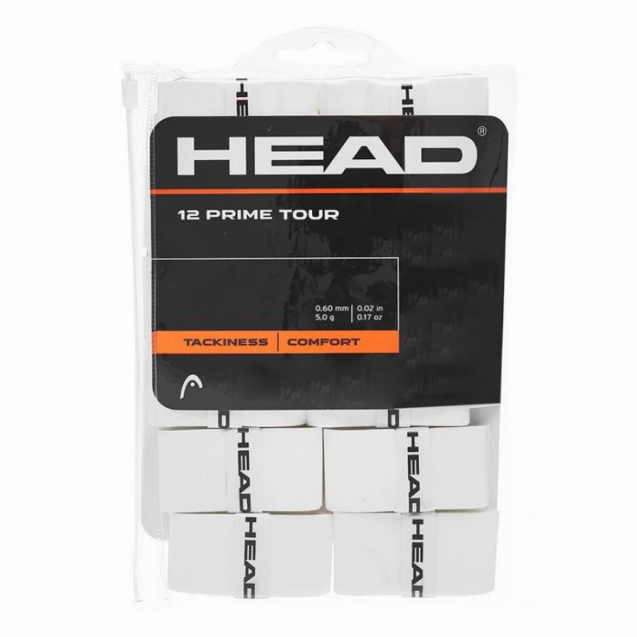 Blister Overgrips Head Prime Tour White 12 Unidades