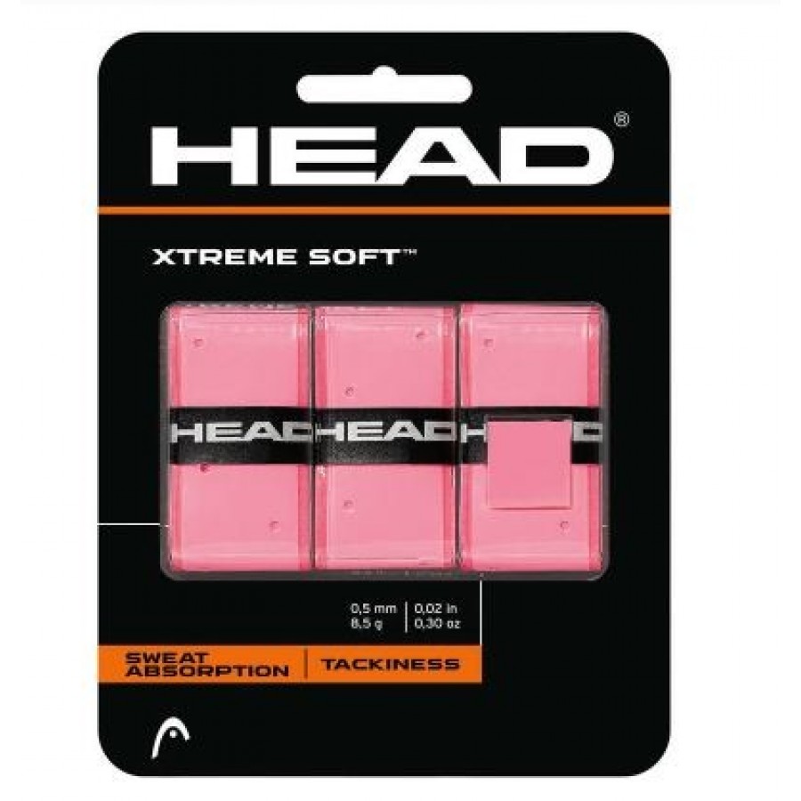 Blister Overgrips Head Xtreme Soft Rosa 3 Unidades