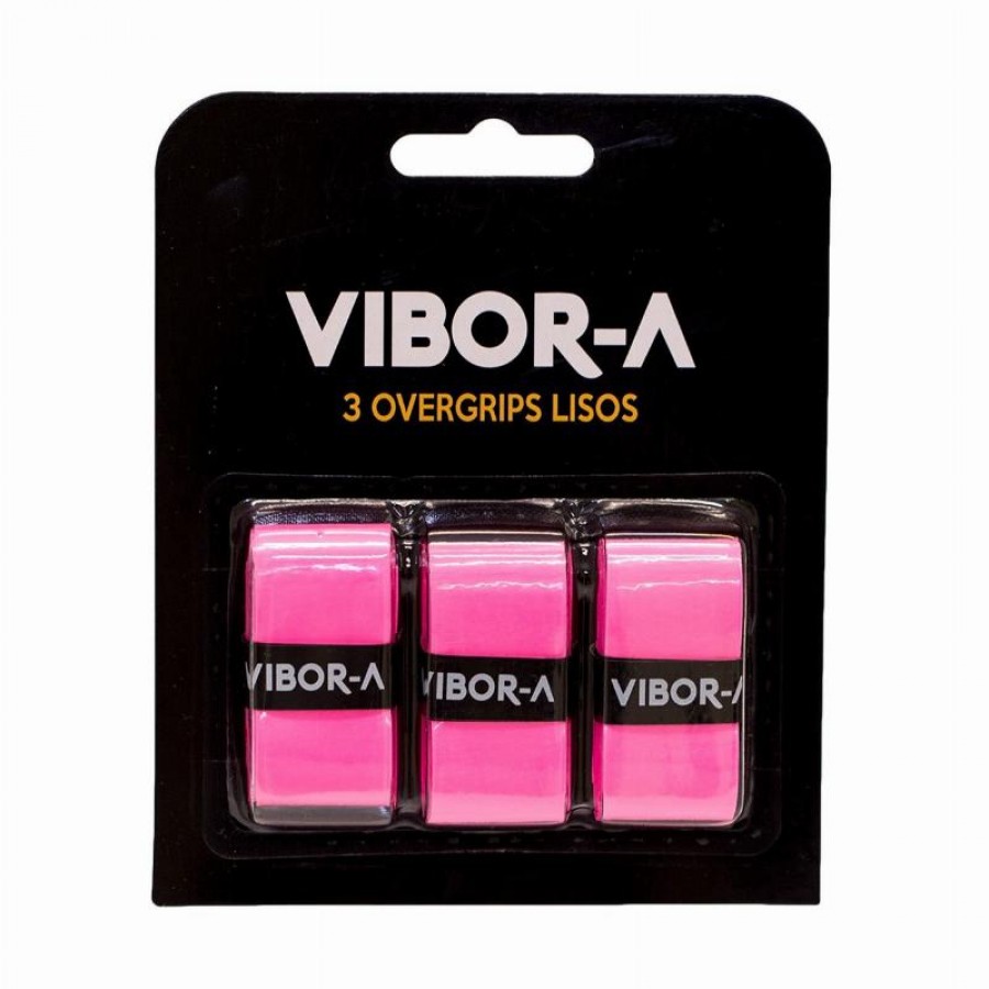 Blister Vibora Pro Liso Rosa 3 Overgrips