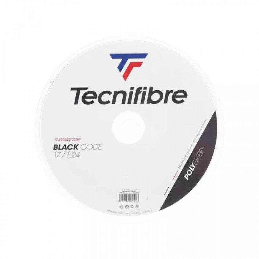 Moulinet Cordaje 200m Tecnifibre Black Code 1,24mm  Offre - Pas cher