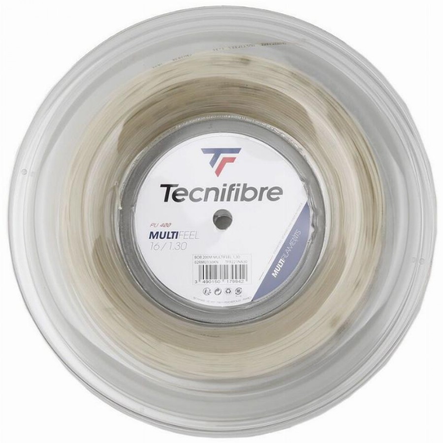 Bobina Cordaje 200m Tecnifibre Multifeel 1,30mm Natural  Oferta + Barato