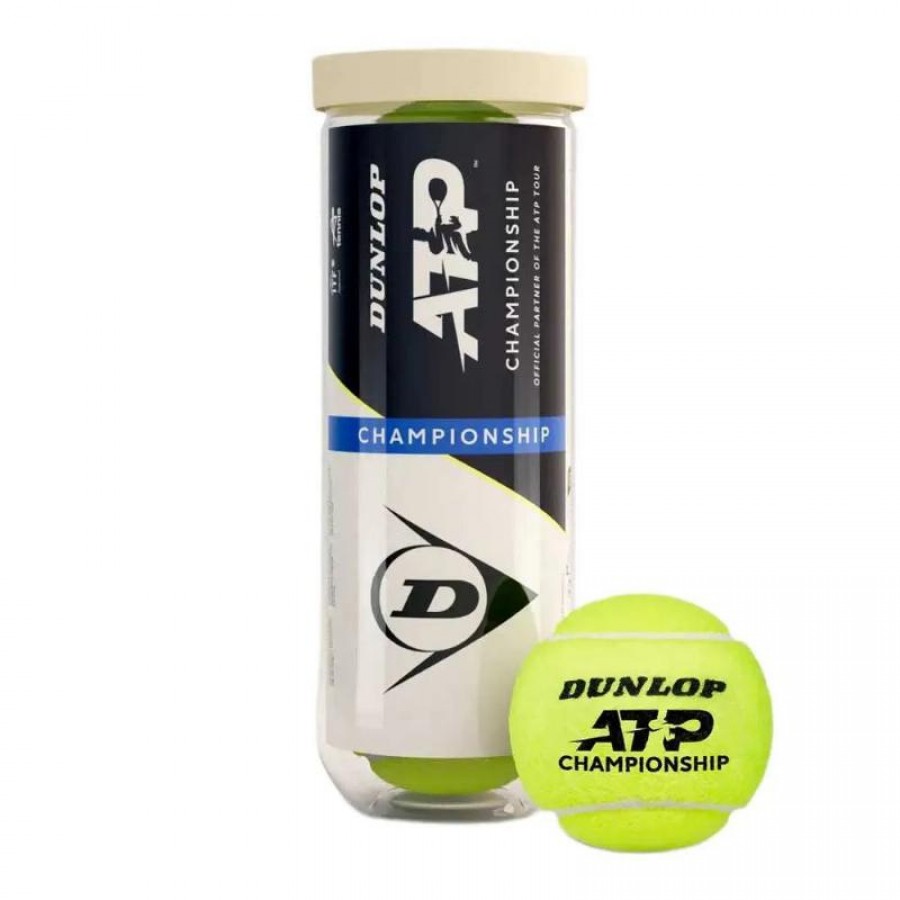 Bote de 3 Pelotas Dunlop ATP Championship  Oferta + Barato