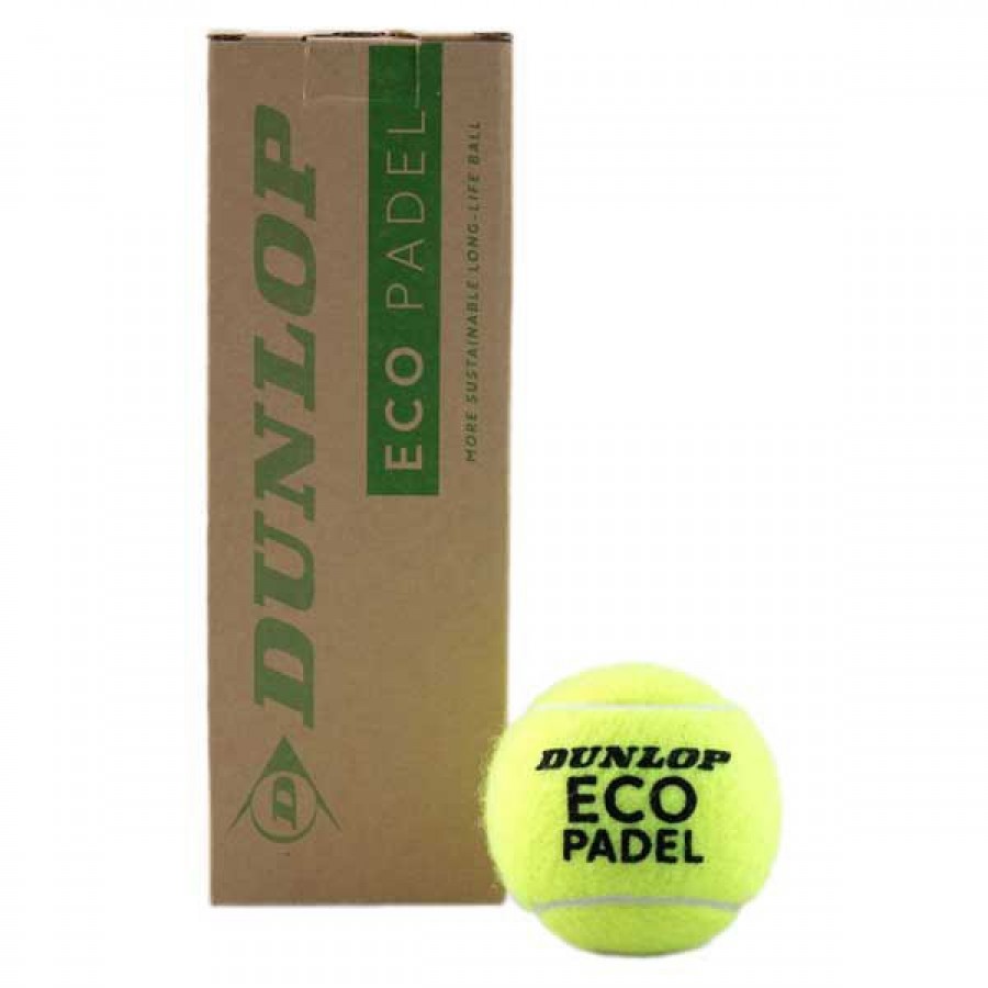 Frasco de 3 Bolas Dunlop Eco padel