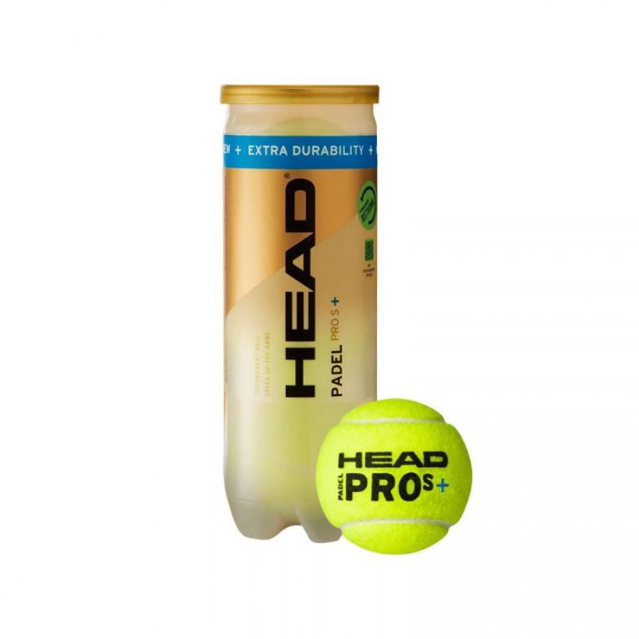 Boite de 3 balles Head Padel Pro S+  Offre - Pas cher