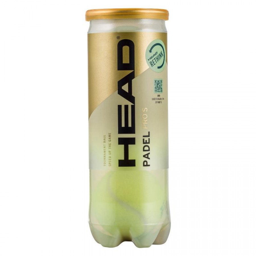 Pot of 3 Balls Head Padel Pro S