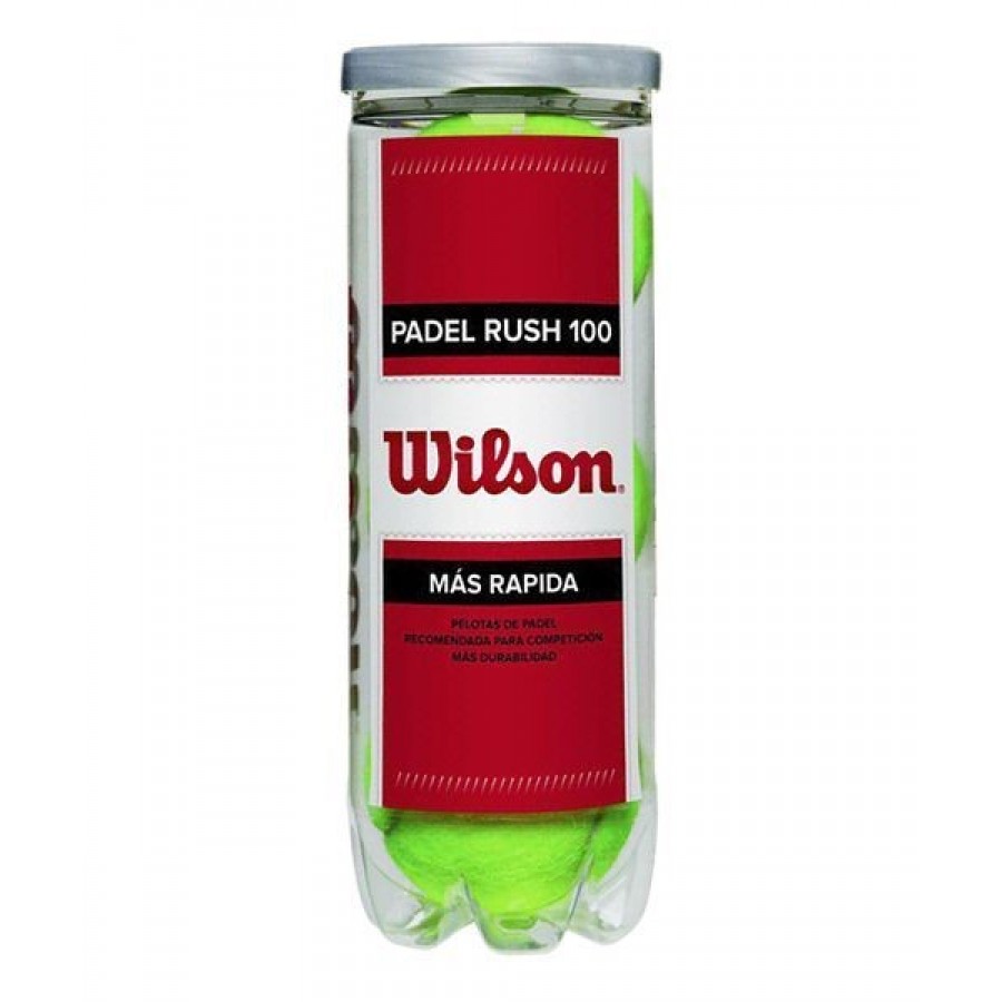 Wilson Rush 100 Pote de 3 bolas  Oferta + Barato