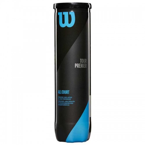 Bote de 4 Pelotas Wilson Tour Premier Tutte le Superfici Bote de 4 Pelotas Wilson Tour Premier Tutte le Superfici