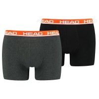 Head Basic Boxer Grigio Rosso 2 Unita