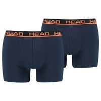 Boxers Head Basico Navy Orange 2 Unidades