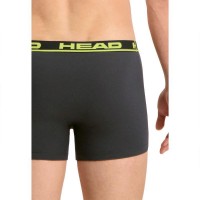 Head Basic Boxers Black Lime 2 Units