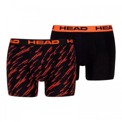 Head Printed Orange Black Boxers 2 Units Head Printed Orange Black Boxers 2 Units