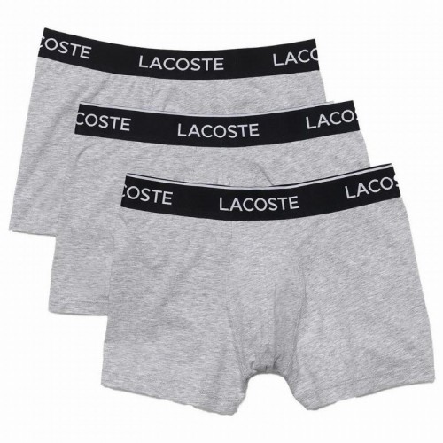 Lacoste Casual Gray Vigore Boxers 3 Units Lacoste Casual Gray Vigore Boxers 3 Units