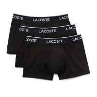 Lacoste Boxer Casual Noir 3 Unites  Offre - Pas cher