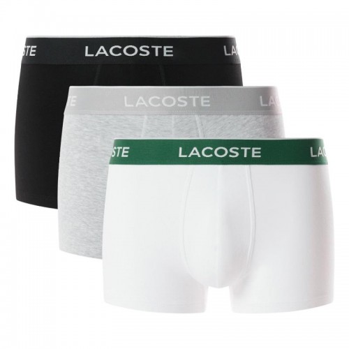 Lacoste Black White Gray Vigore Boxers 3 Units Lacoste Black White Gray Vigore Boxers 3 Units