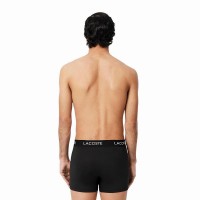 Boxers Lacoste Pique Negro 3 Unidades  Oferta + Barato