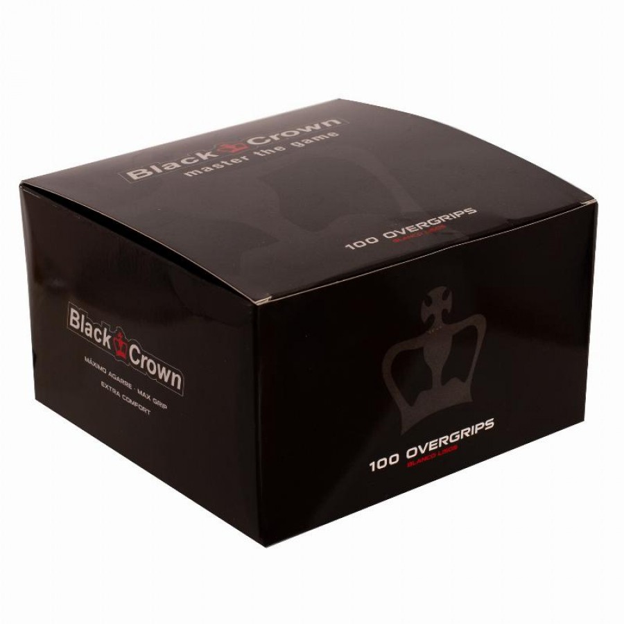 Caja Black Crown Lisos Blanco 100 Overgrips