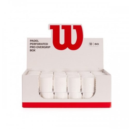 Wilson Pro Padel Box Perforato Bianco 60 Overgrip Wilson Pro Padel Box Perforato Bianco 60 Overgrip