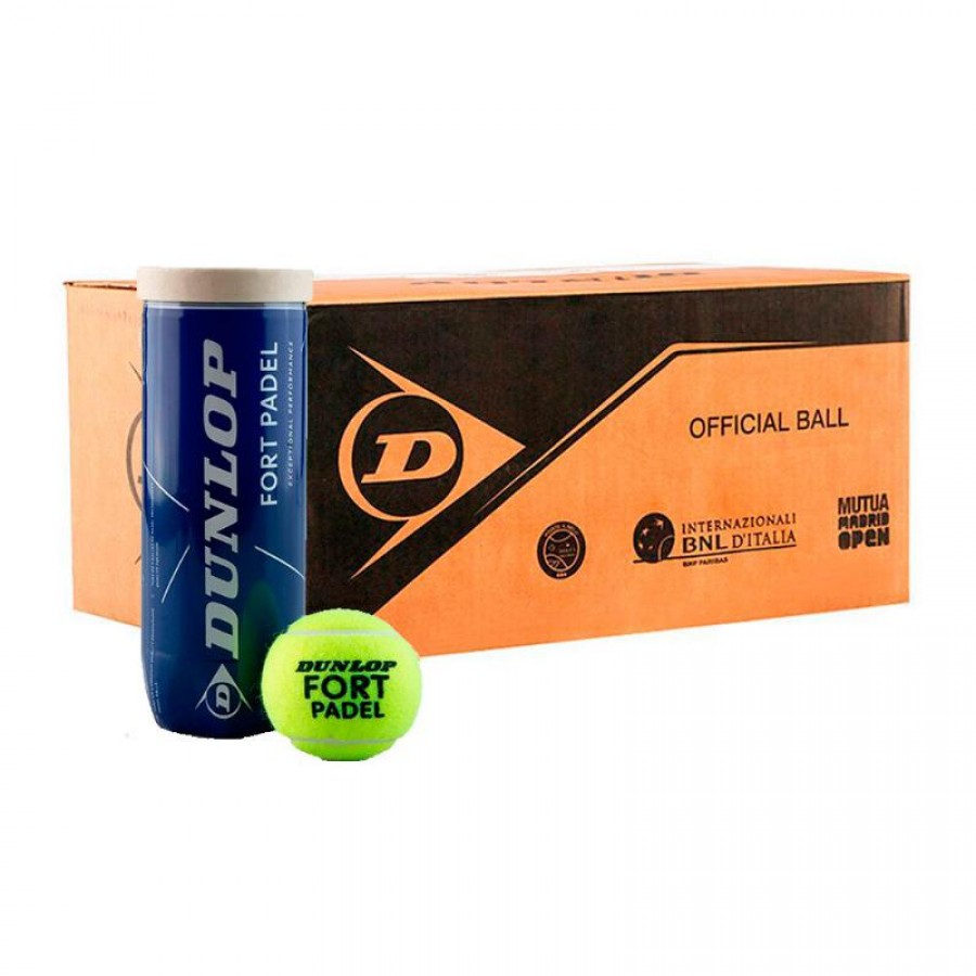 Cajon 72 Pelotas - 24 Jars of 3 units - Dunlop Fort Padel  Offer + Cheap