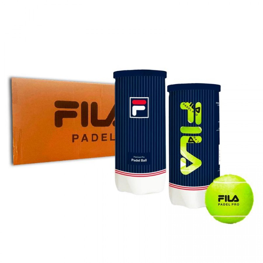 Cajon 72 Pelotas - 24 Botes de 3 uds - Fila Padel Premium Pro  Offer + Cheap
