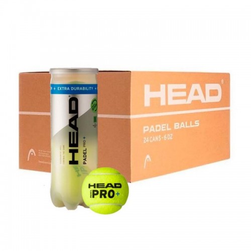 Boite 72 Balles - 24 Pots de 3 pcs - Head Padel Pro + Boite 72 Balles - 24 Pots de 3 pcs - Head Padel Pro +
