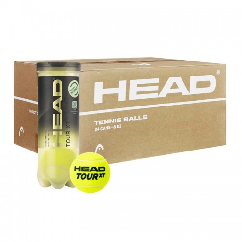 Scatola 72 Palline - 24 Lattine da 3 pz - Head Tour XT Tennis Scatola 72 Palline - 24 Lattine da 3 pz - Head Tour XT Tennis