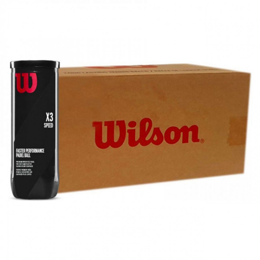 Cajon 72 Pelotas - 24  Botes de 3 uds - Wilson Padel X3 Speed