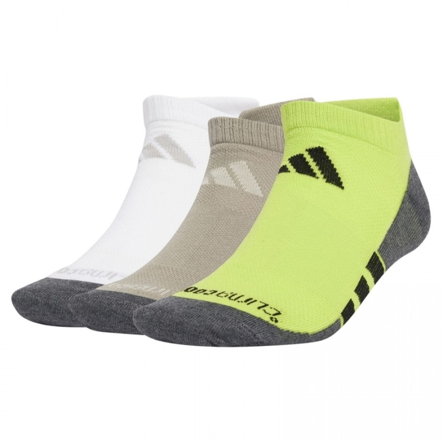 Calcetines Adidas Climacool Bas Coupe Mastic Beige 3 Pares  Offre - Pas cher