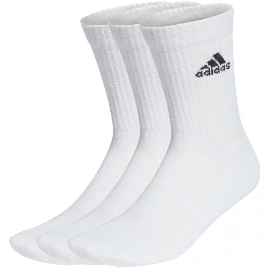 Adidas Cushioned White Socks 3 Pairs