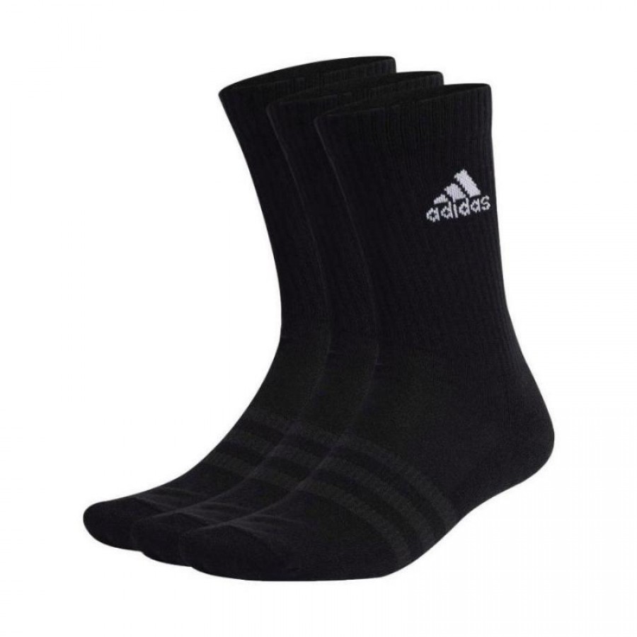 Adidas Cushioned Classic Black Socks 3 Pairs
