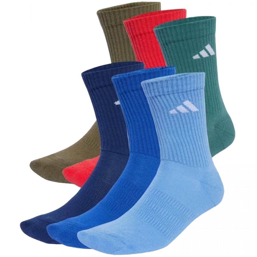 Calcetines Adidas Camisola Acolchoada Azul Oscuro 6 Peças  Oferta + Barato