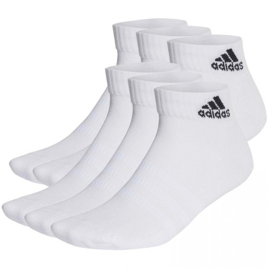 Adidas Cushioned Anklet White 6 pairs
