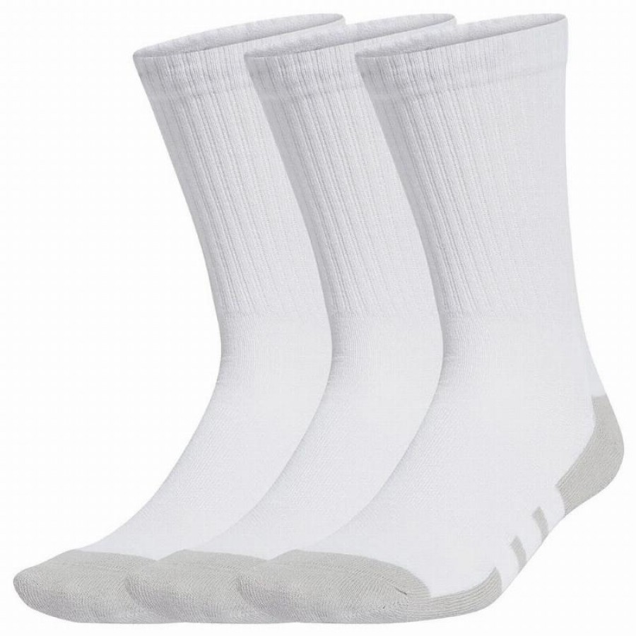 adidas Essentials Chaussettes mi-cou rembourrees Blanc Gris 3 paires  Offre - Pas cher