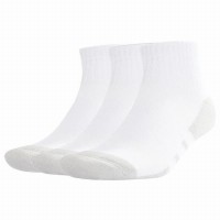 Calcetines Adidas Essentials Cushioned Quarter Blanco Gris 3 Pares  Offre - Pas cher