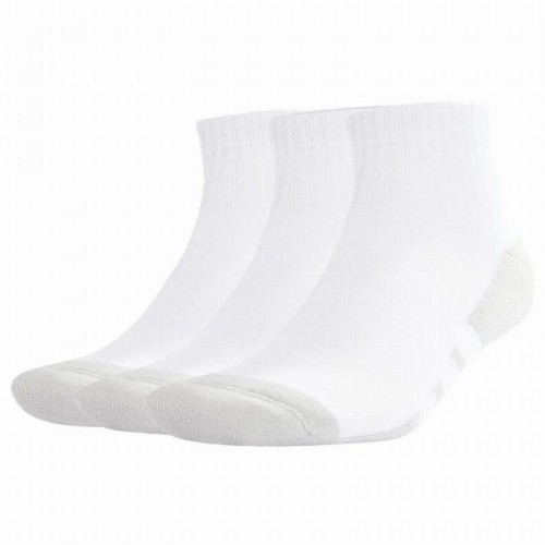 Calcetines Adidas Essentials Quarto Acolchoado Blanco Gris 3 Peças Calcetines Adidas Essentials Quarto Acolchoado Blanco Gris 3 Peças