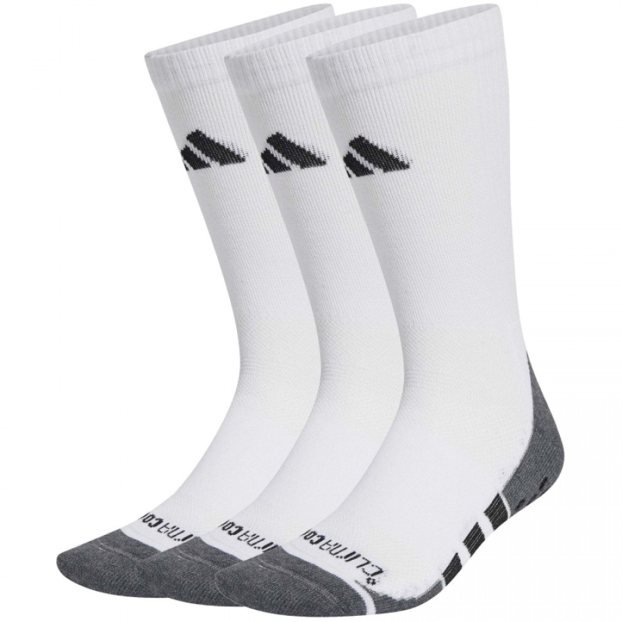 Calcetines Adidas Performance Climacool Crew Blanco Gris 3 Peças  Oferta + Barato