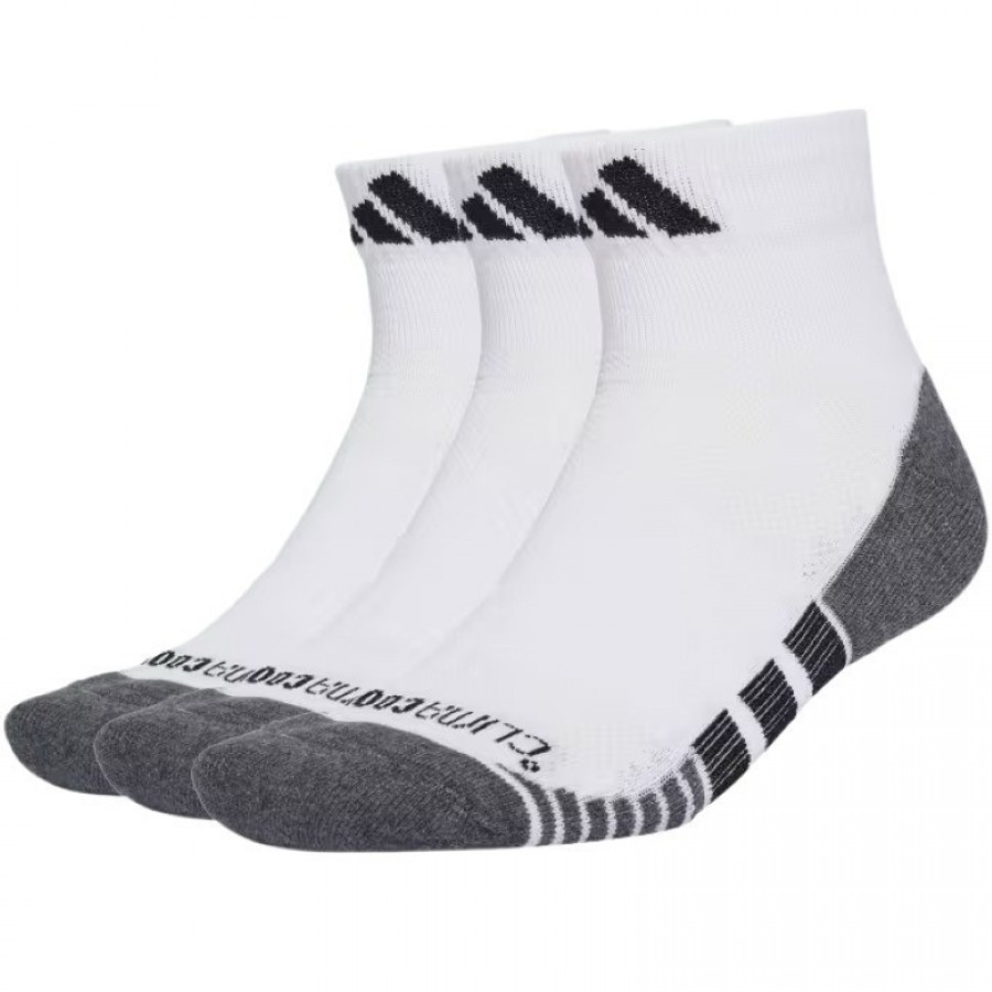 Calcetines Adidas Performance Climacool Quarter Blanco 3 Peças  Oferta + Barato