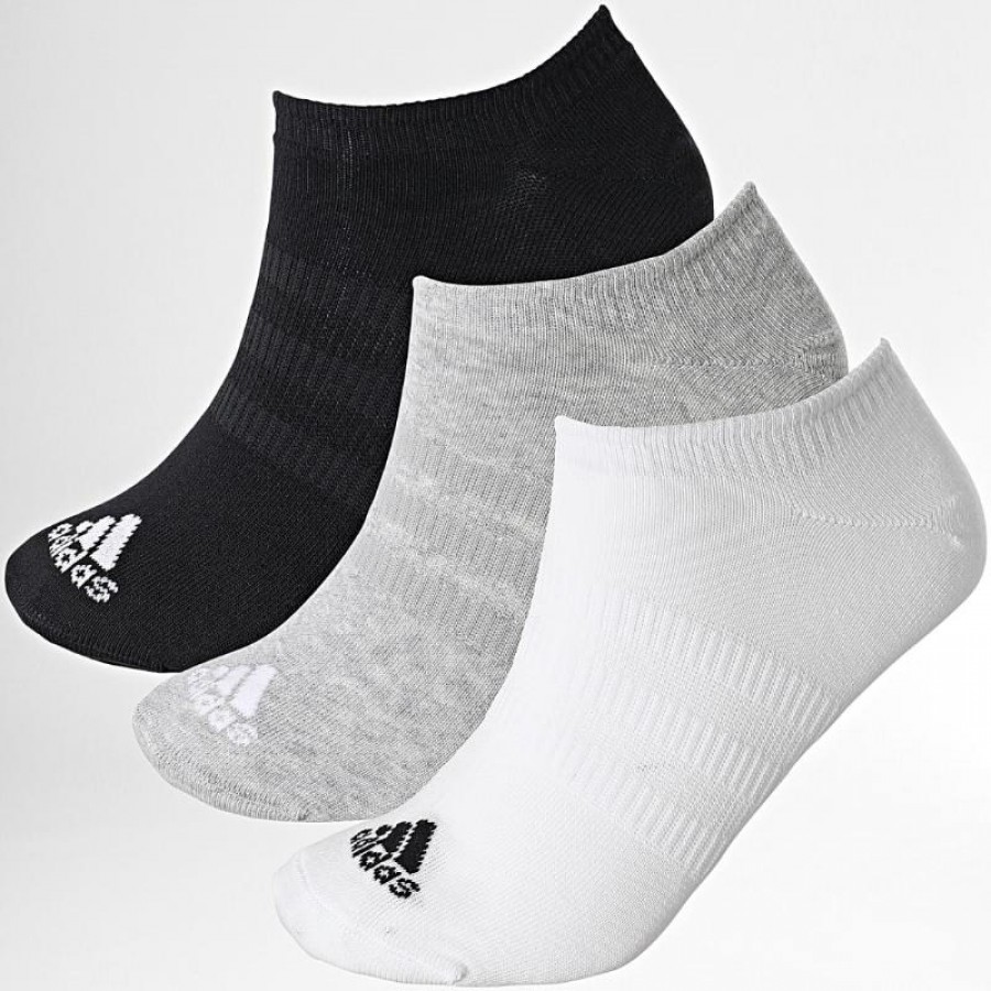 Adidas Piqui Socks Black White Grey 3 Pairs