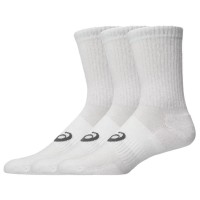Asics Crew Meias Brancas Brilhantes 3 Pares