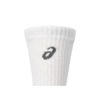 Asics Crew Meias Brancas Brilhantes 3 Pares