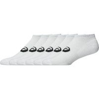 Asics Low Cut Glossy White Socks 6 Pairs