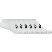 Asics Low Cut Glossy White Socks 6 Pairs